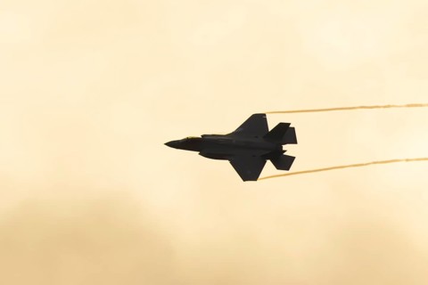 Lockheed Martin F-35 Lightning II fighter military aircraft of the United States air force USAF