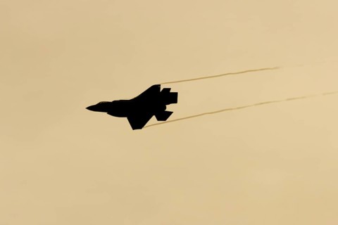 Lockheed Martin F-35 Lightning II fighter military aircraft of the United States air force USAF