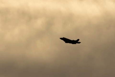 Lockheed Martin F-35 Lightning II fighter military aircraft of the United States air force USAF
