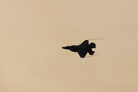 Lockheed Martin F-35 Lightning II fighter military aircraft of the United States air force USAF