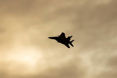 McDonnell Douglas F-15E Strike Eagle fighter military aircraft of the United States air force USAF