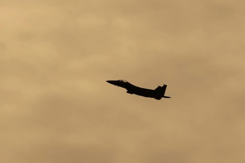 McDonnell Douglas F-15E Strike Eagle fighter military aircraft of the United States air force USAF