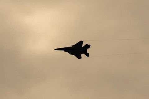 McDonnell Douglas F-15E Strike Eagle fighter military aircraft of the United States air force USAF