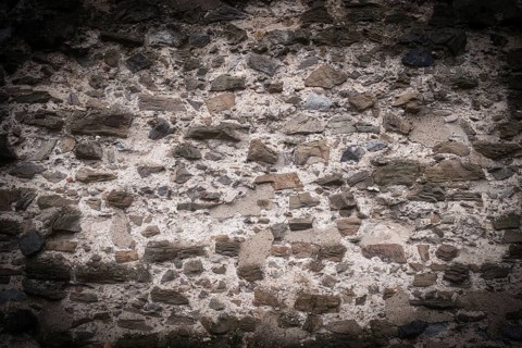 Old stone wall as background, vintage, vignette, North Rhine-Westphalia, Germany