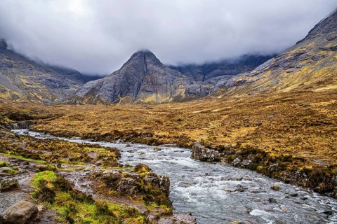 Fairy Pools and Waterfalls, Glen Brittle, Black Cuillin, Isle of Skye, Scotland, UK