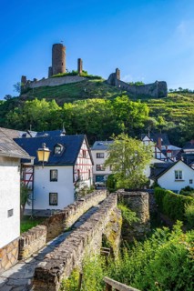 A historic half-timbered village in the morning. Beautiful light in Monreal im Elztal,