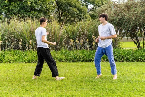 Building strength and discipline with outdoor Taekwondo