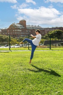 Mastering the art of kicking in a natural environment