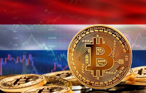 Investors in cryptocurrency and Blockchain Technology in Netherlands, Concept. Bitcoin with