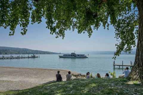 Lake Zurich, Zürichhorn park, Zurich, Switzerland