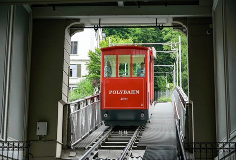 Polybahn funicular railway, Zurich, Switzerland