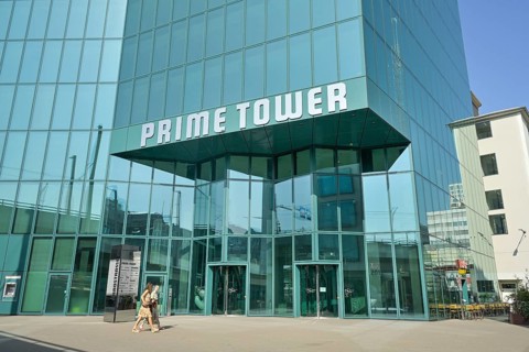 Office building, Prime Tower high-rise, Hardstrasse, Zurich, Switzerland