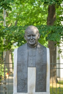Monument to Pope John Paul II, Apostolic Nunciature, Vatican Embassy, Lilienthalstraße, Neukölln,