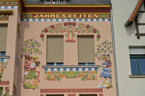 Haus Der Vier Jahreszeiten, Johannes-Runge-Straße, Wittenberge, district of Prignitz, Brandenburg,