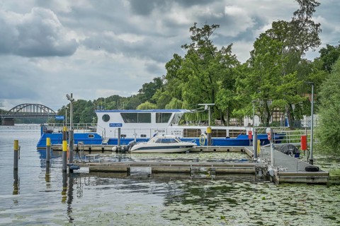Water police, Havel, Potsdam, Brandenburg, Germany