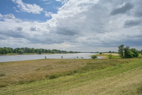 Elbe between Lenzen and Wittenberge, floodplain landscape, Brandenburg, Germany
