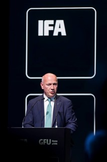 Kai Wegner (Governing Mayor of Berlin, CDU) speaks at the opening gala of the IFA consumer