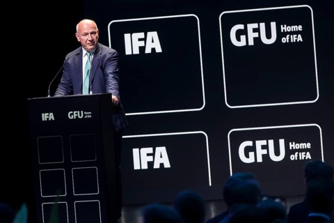 Kai Wegner (Governing Mayor of Berlin, CDU) speaks at the opening gala of the IFA consumer