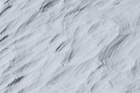 Snow drifts, Alpe Tognola ski area, San Martino di Castrozza, Trentino, South Tyrol, Italy