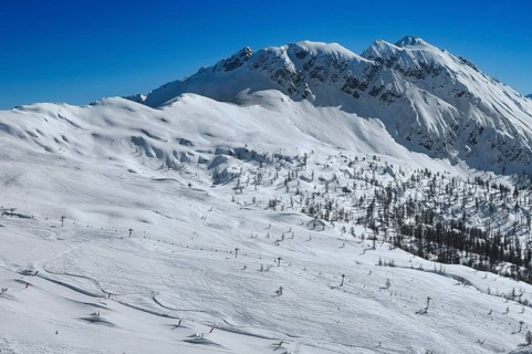Alpe Tognola ski area, San Martino di Castrozza, Trentino, South Tyrol, Italy