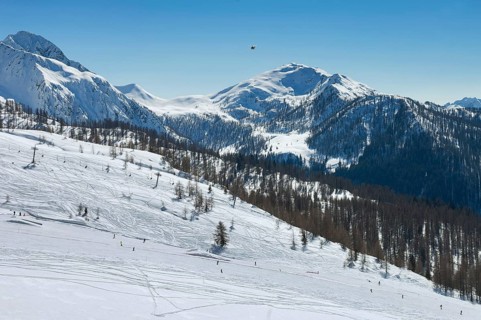 Alpe Tognola ski area, San Martino di Castrozza, Trentino, South Tyrol, Italy