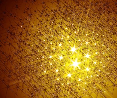 Full frame abstract warm toned starry background