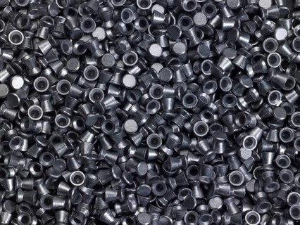 Full frame background with lots of diabolo pellets