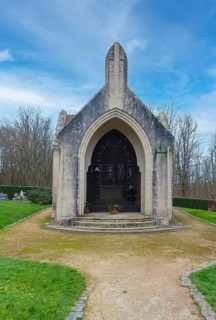 Chapel at Douaumont, a in the first world war destroyed village near Verdun in France