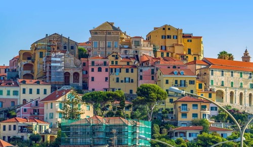 Impression of Imperia, a coastal city in Liguria, Italy