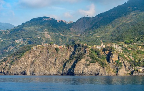 Scenery around Corniglia, a small village at a coastal area named Cinque Terre in Liguria, located