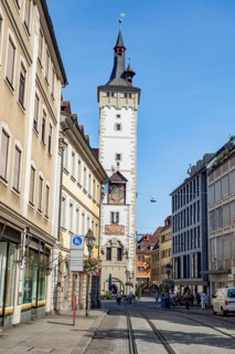 Impression of Wuerzburg, a city in the Franconia region of Bavaria in Germany. It shows the
