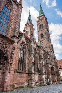 St Sebaldus church Nuremberg, a city in Franconia in the german state of Bavaria
