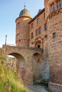 Evening scenery around Wertheim Castle in Southern Germany
