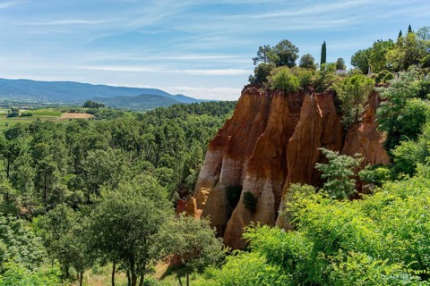 Impression around Roussillon, a commune in the Vaucluse department of the Provence region in