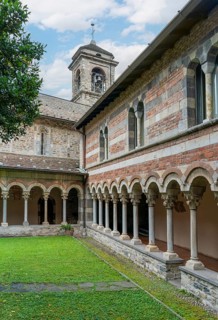 Impression around the Piona Priory or Piona Abbey, a religious complex on the Lecco bank of Lake