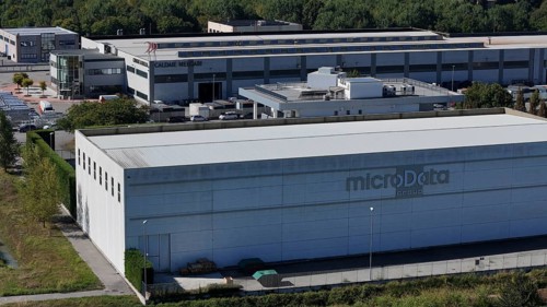 Cremona, Italy - August 22nd 2025 Modern Data Center Facility in the Lombardy Region of Italy