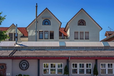 Three pointed gable facades, Dornbirn, Vorarlberg, Austria