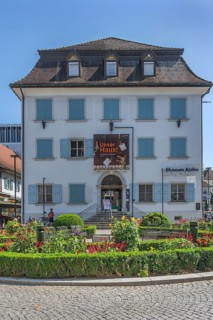 City museum with floral decorations, Dornbirn, Vorarlberg, Austria