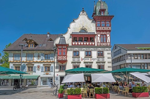 The Steinhauser or Johann Luger House on the market square, Dornbirn, Vorarlberg, Austria