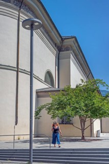 The Roman Catholic parish church of St Martin, west façade, Dornbirn, Vorarlberg, Austria