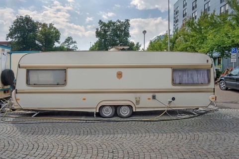 Weippert caravan from Circus-Krone, Kempten, Allgäu, Bavaria, Germany