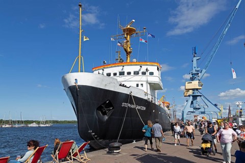 Icebreaker Stephan Jantzen, Hanse-Sail, harbour, Rostock, Mecklenburg-Western Pomerania, Germany