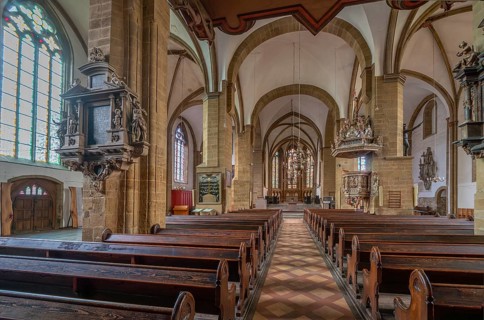 St Martini Church inside Minden Germany