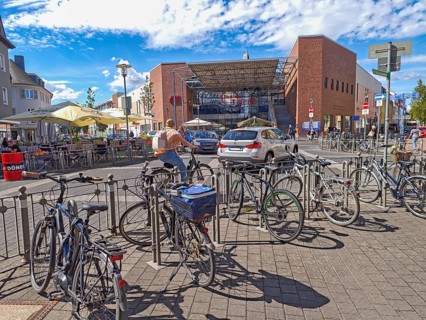 Blue sky, sunshine, Brühl, North Rhine-Westphalia, Germany