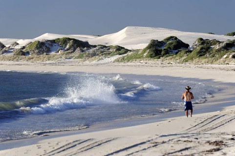 Beach and dunes near Lancelin, Perth, Western Australia, WA, Indian Ocean, Australia