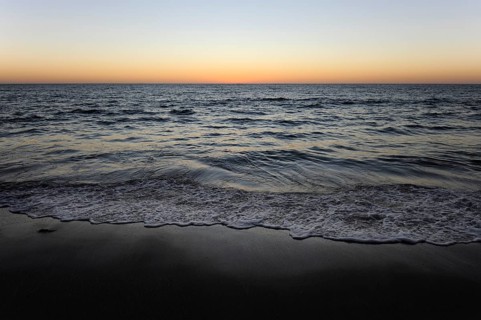 Sunset on the beach at Cervantes, Perth, Western Australia, WA, Indian Ocean, Australia