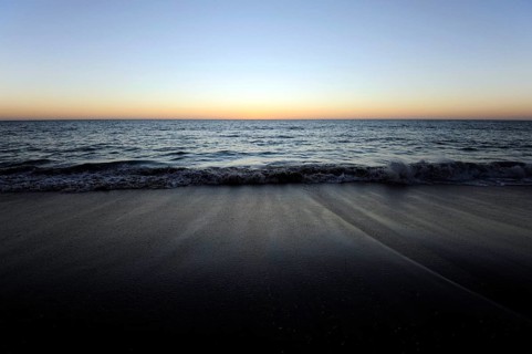 Sunset on the beach at Cervantes, Perth, Western Australia, WA, Indian Ocean, Australia