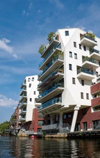 Riverhouses Leipzig, design by Denda Architekten, attractive modern architecture, modern building