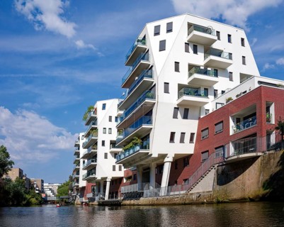 Riverhouses Leipzig, design by Denda Architekten, attractive modern architecture, modern building