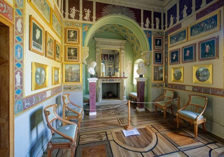 Stein Island with Villa Hamilton, interior view, Wörlitz Park, Wörlitz Gardens, Garden Kingdom of